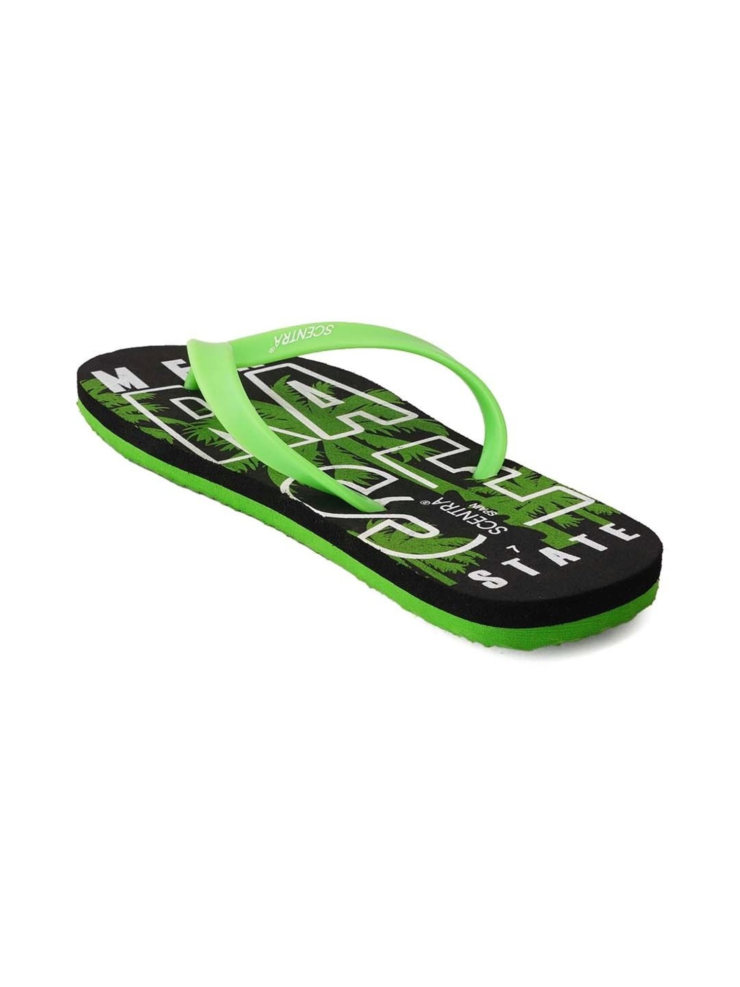 Scentra Men's Green Flip Flops