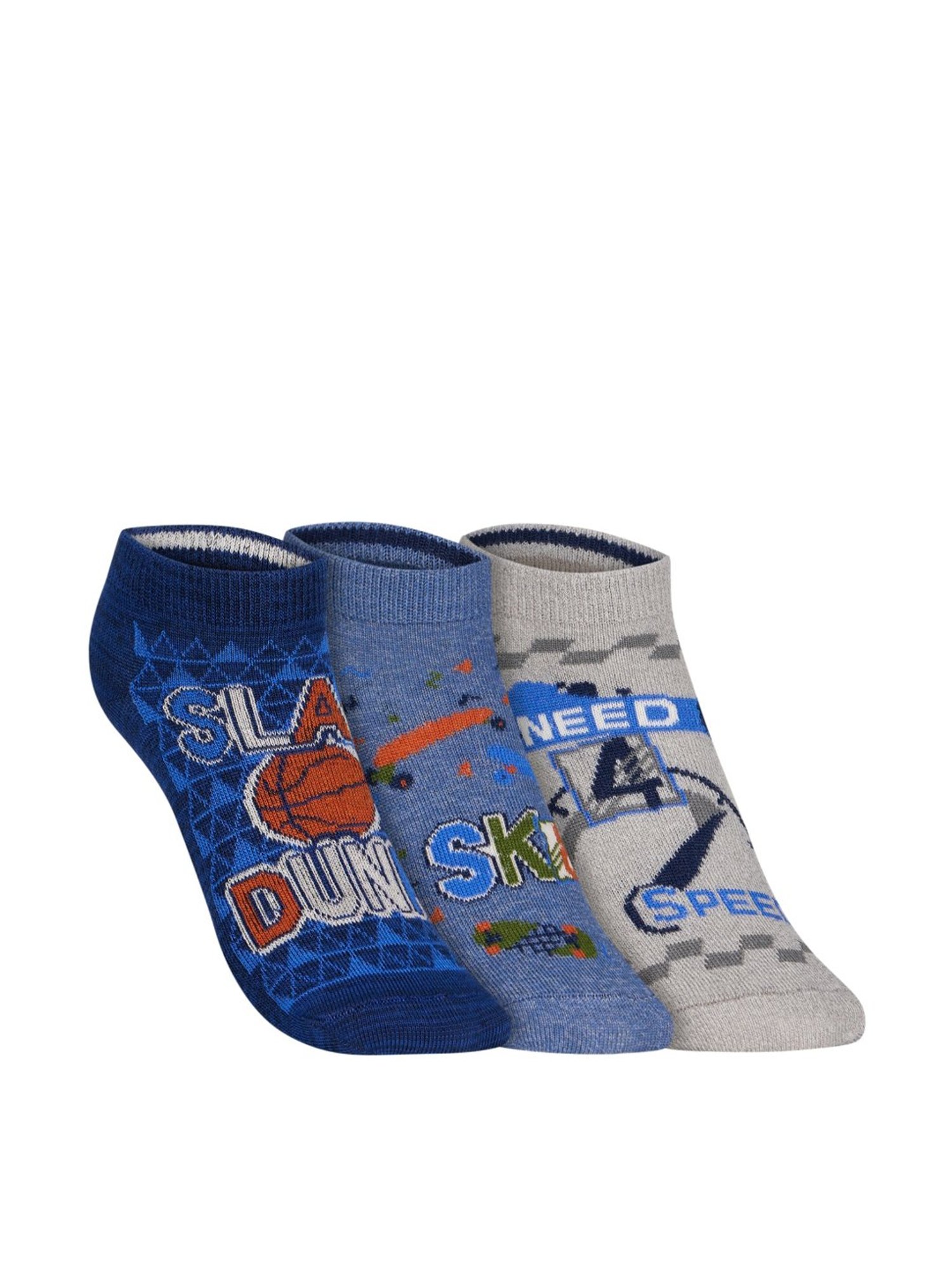 Gant Ankle Length Multicolor Cotton Solid Medium Socks - Pack of 5