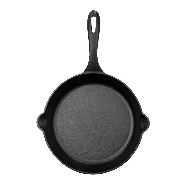 Victoria Seasoned 10" Cast Iron Skillet with Double Loop Handles