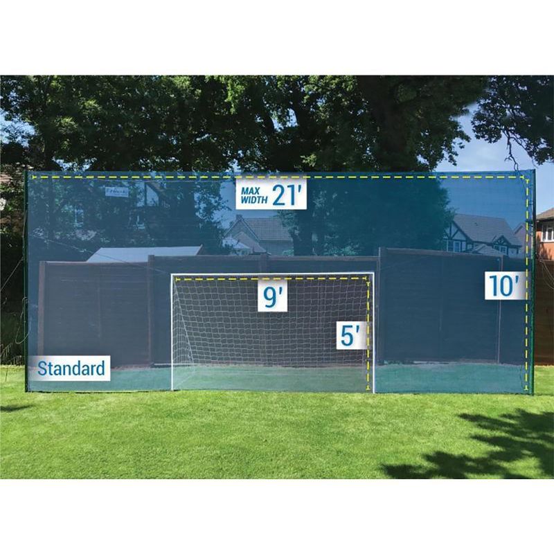 Open Goaaal JX-OGFS1 Adjustable Soccer Practice Net Rebounder Backstop with Training Goal, Standard Size (2 Pack)