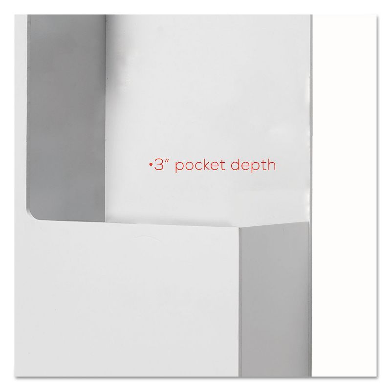 Deflecto Plastic Suggestion Box with Locking Top 13 3/4 x 3 5/8 x 13 White 79803