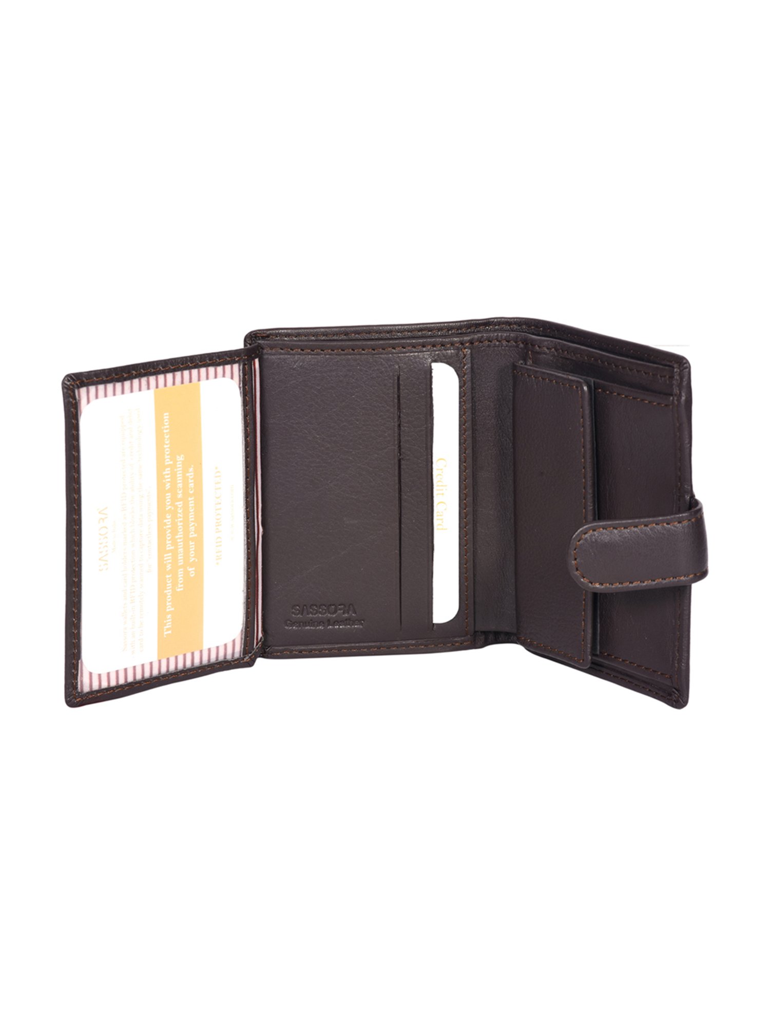 SASSORA Pablo Brown Small Leather Notecase