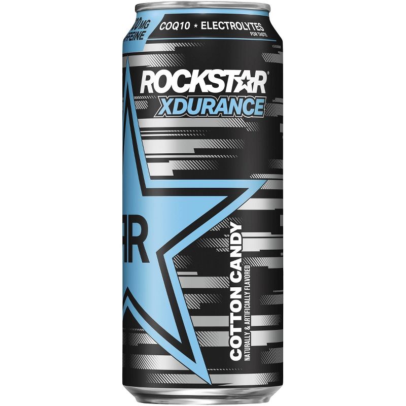 Rockstar Xdurance Cotton Candy Energy Drink - 16 fl oz can
