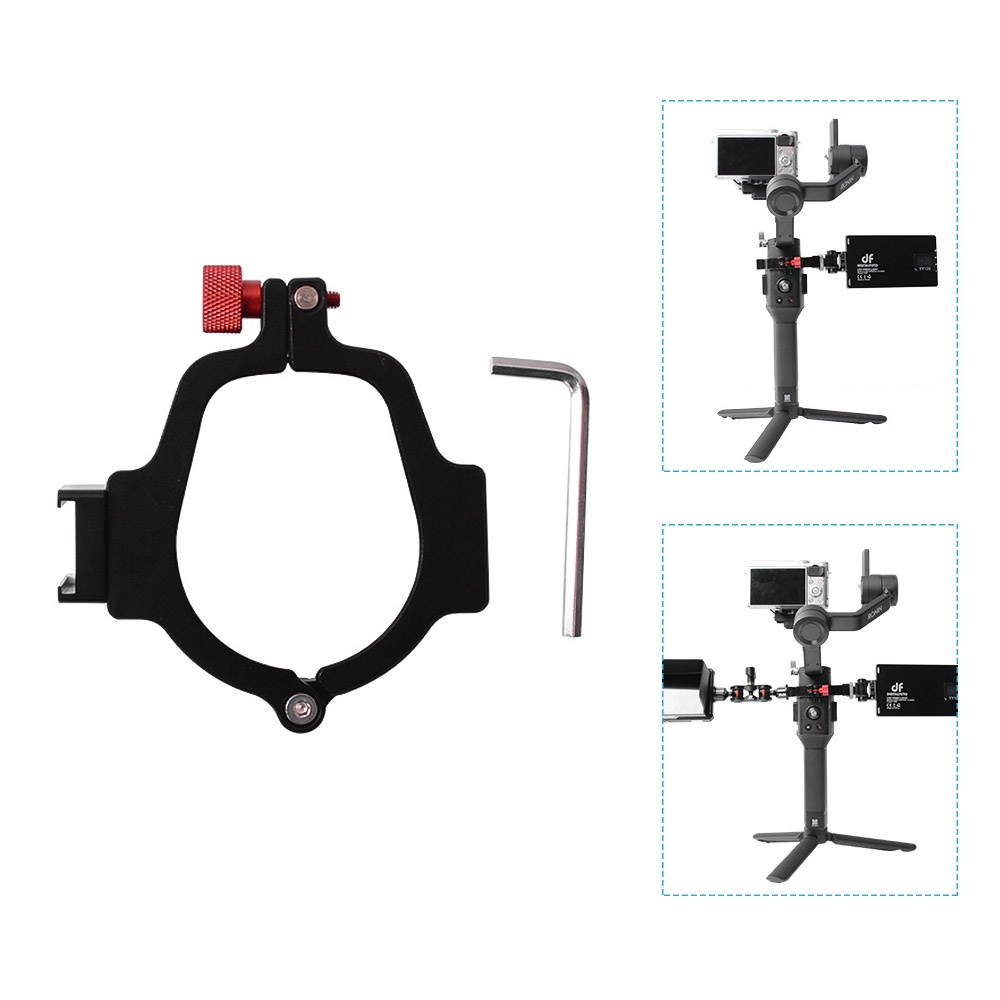 Gimbal Stabilizer Metal Extend Adapter Ring Compatible with DJI Ronin SC for Mounting Monitor Microphone LED Light