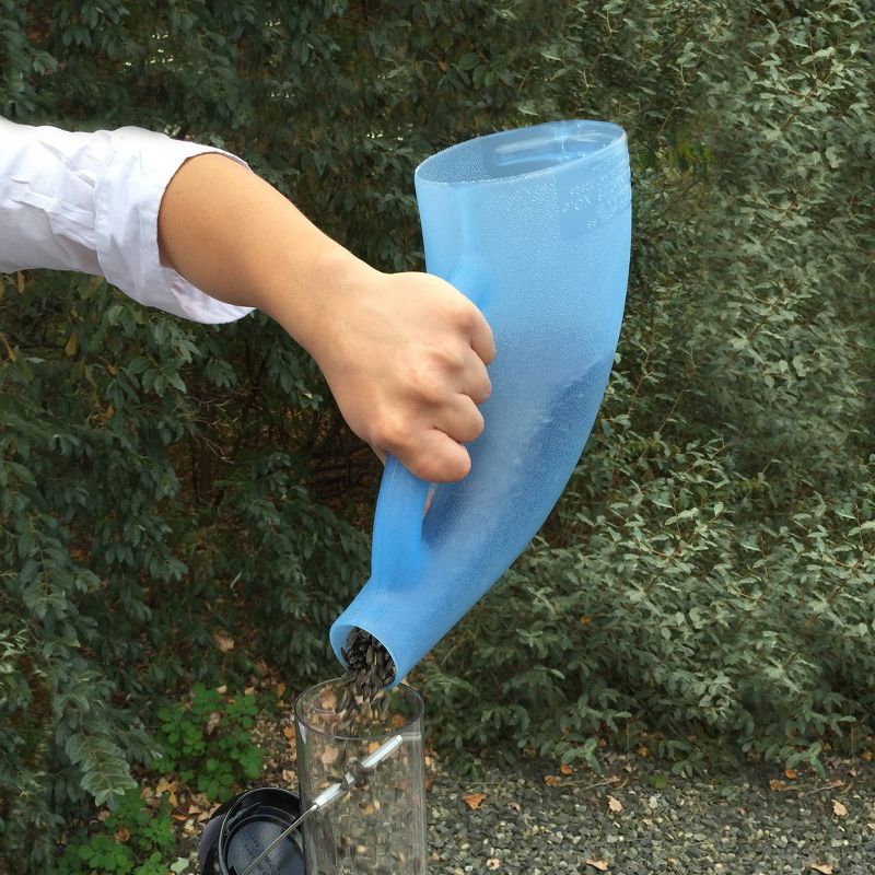 Droll Yankees Seed Scoop 14" Long Feeder - Translucent Blue