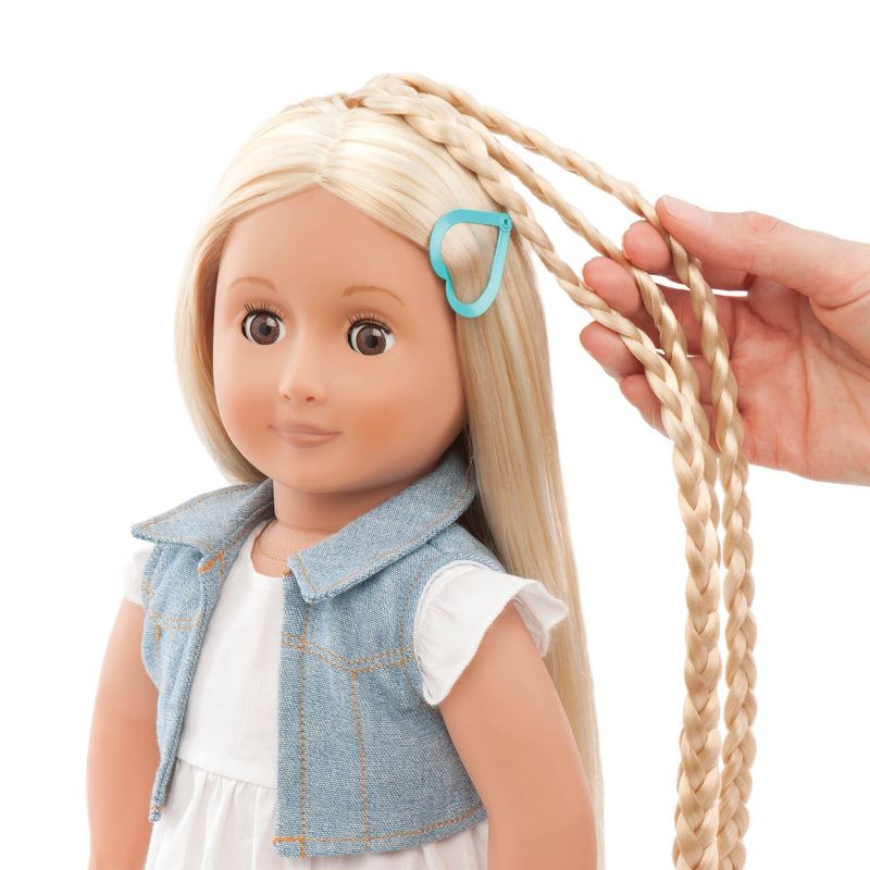 Our Generation Phoebe & Berry Nice Salon Bundle 18" Fashion Doll with Hair Play Set