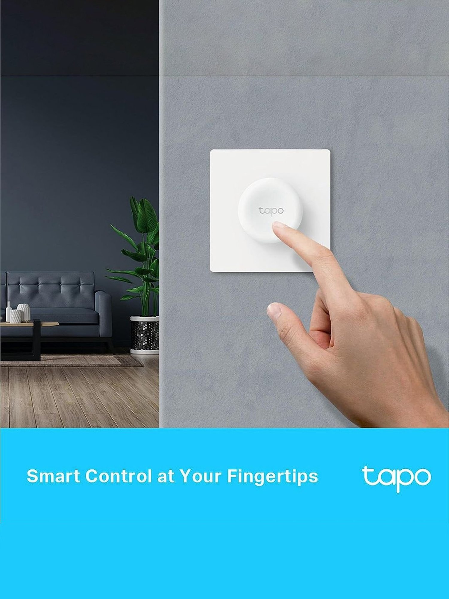 TP-LINK Tapo S200D Smart Remote Dimmer Switch with Multiple Ways Control (White)