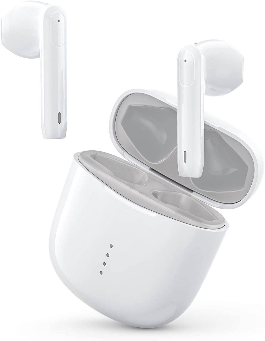 ENACFIRE T1 Wireless Earbuds Bluetooth 5.0 Earbuds 42H Playtime Qualcomm AptX Lossless Audio ENC Call Cancellation 4 Misc Built-in Type-C Ultra-Lightweight IPX8 Waterproof Bluetooth Earbuds