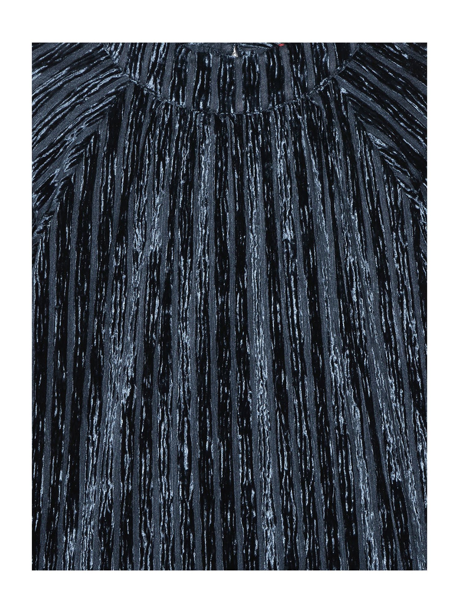 Blue Giraffe Kids Grey & Black Solid Full Sleeves Dress