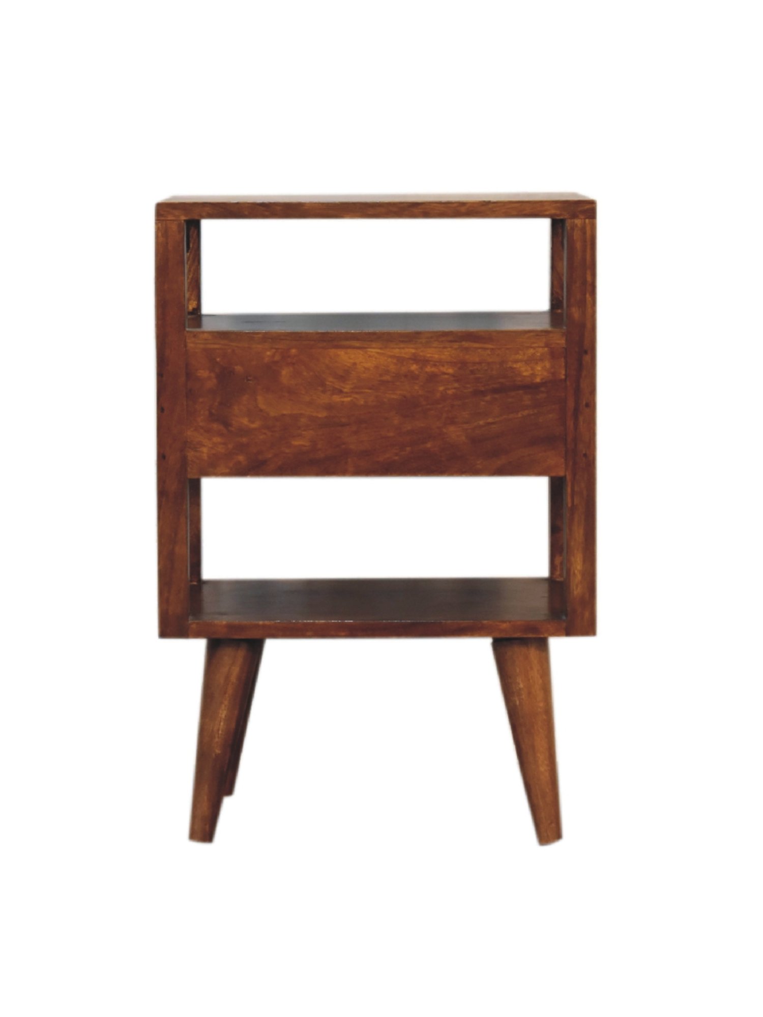 Ikiriya Avina Solid Dark Brown Wood End Table