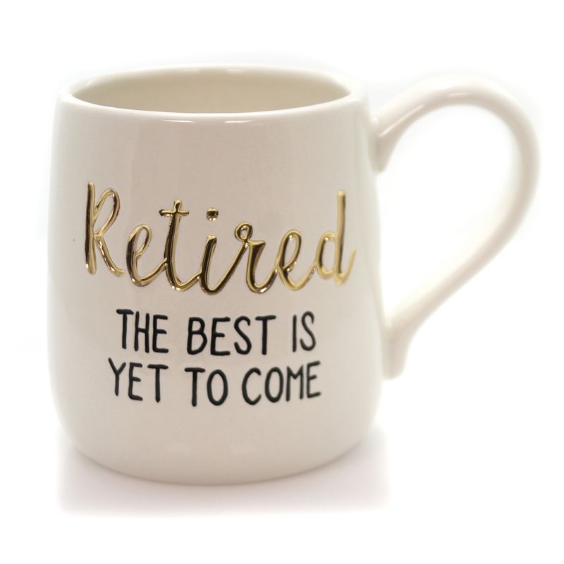 Tabletop 4.0" Retired Best To Come Mug Etched Gold Enesco  -  Drinkware