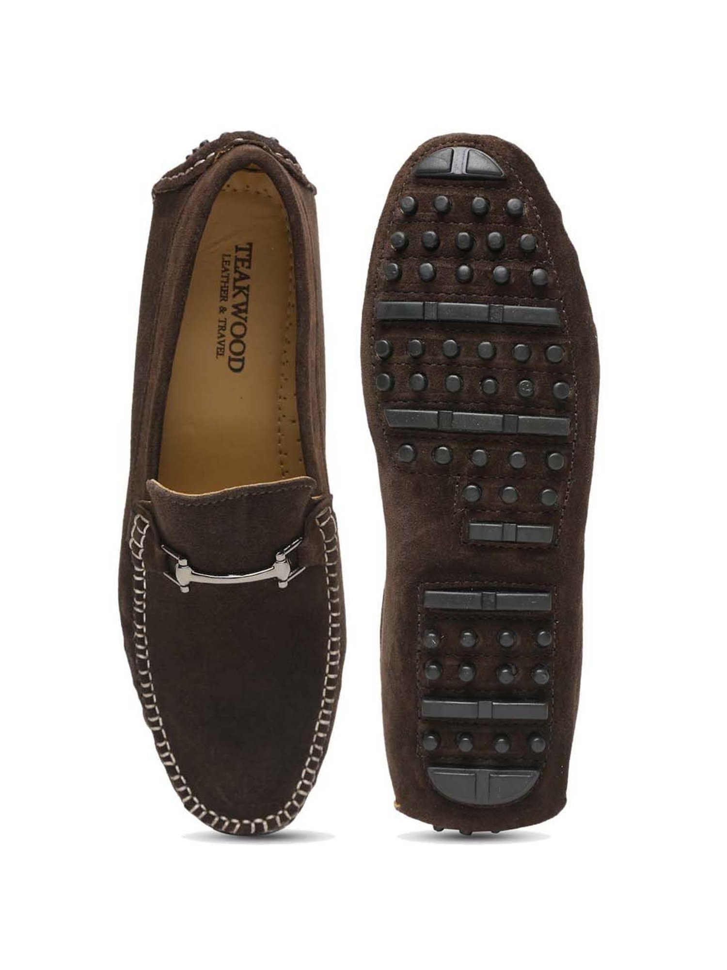 Teakwood Leathers Men's Chocolate Brown Casual Loafers