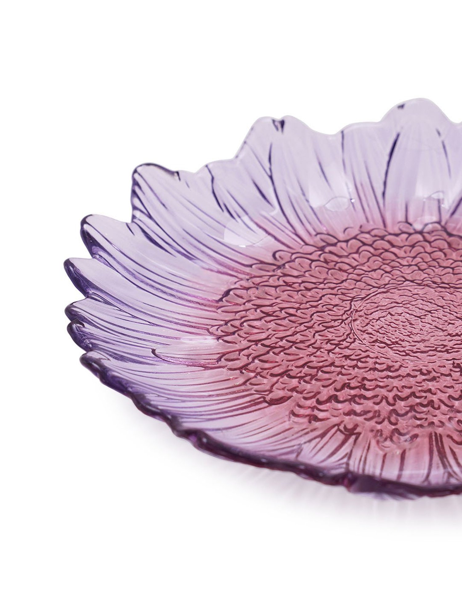 Pure Home and Living Pink Glass Dessert Plates