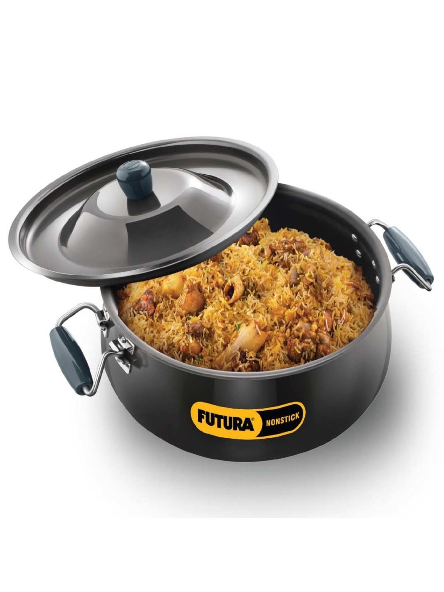 HAZEL Silver Induction Bottom Tope Stainless Steel Patila - 17.7 cm (2500 ml)