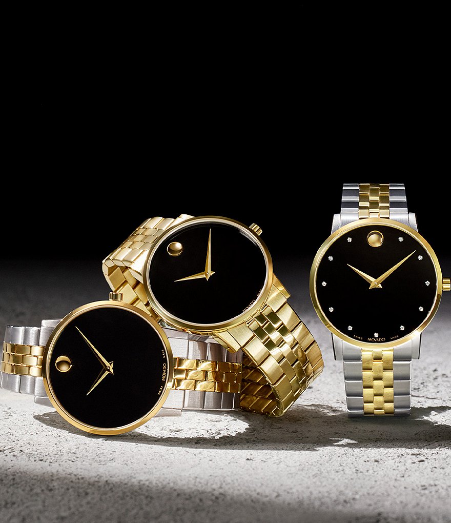 Movado Black Dial Link Bracelet Museum Classic Watch