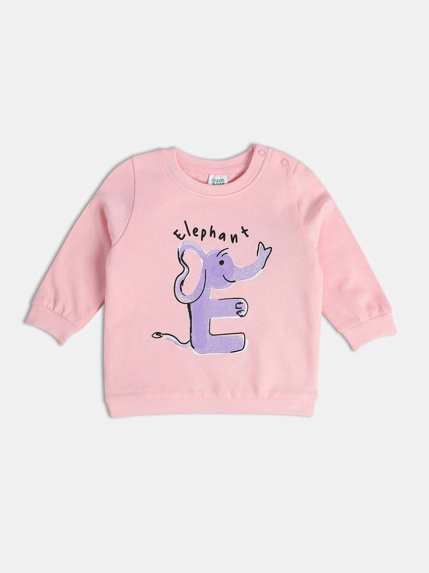 Pantaloons Baby Brown Cotton Printed Full Sleeves Sweater