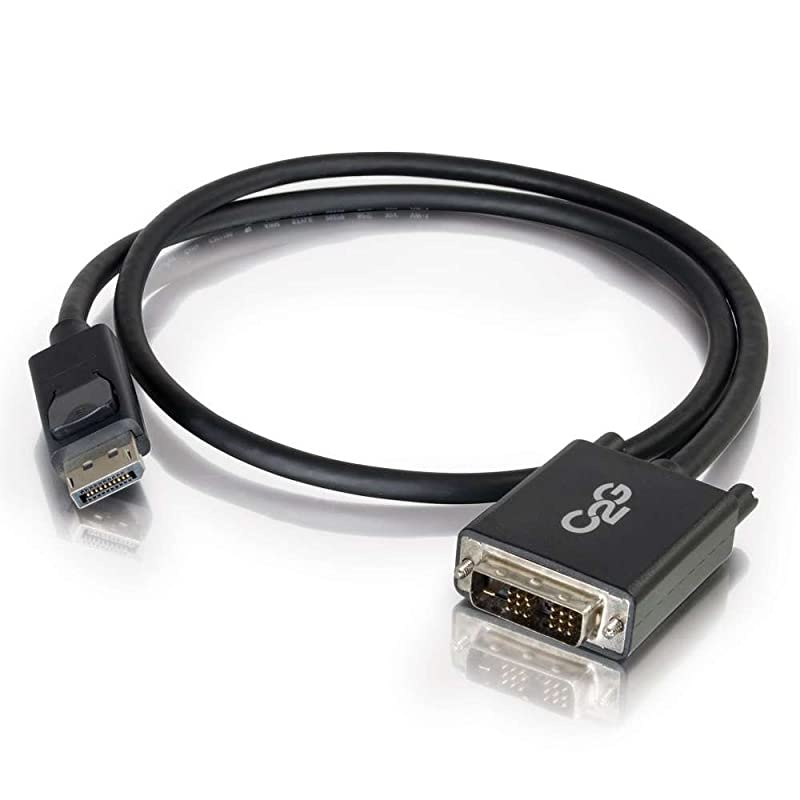 54329 DisplayPort Male to Single Link DVID Male Adapter Cable TAA Compliant Black 6 Feet 182 Meters