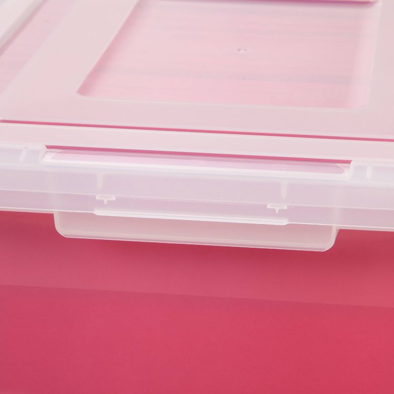 IRIS Classic Letter and Legal Size File Box Clear