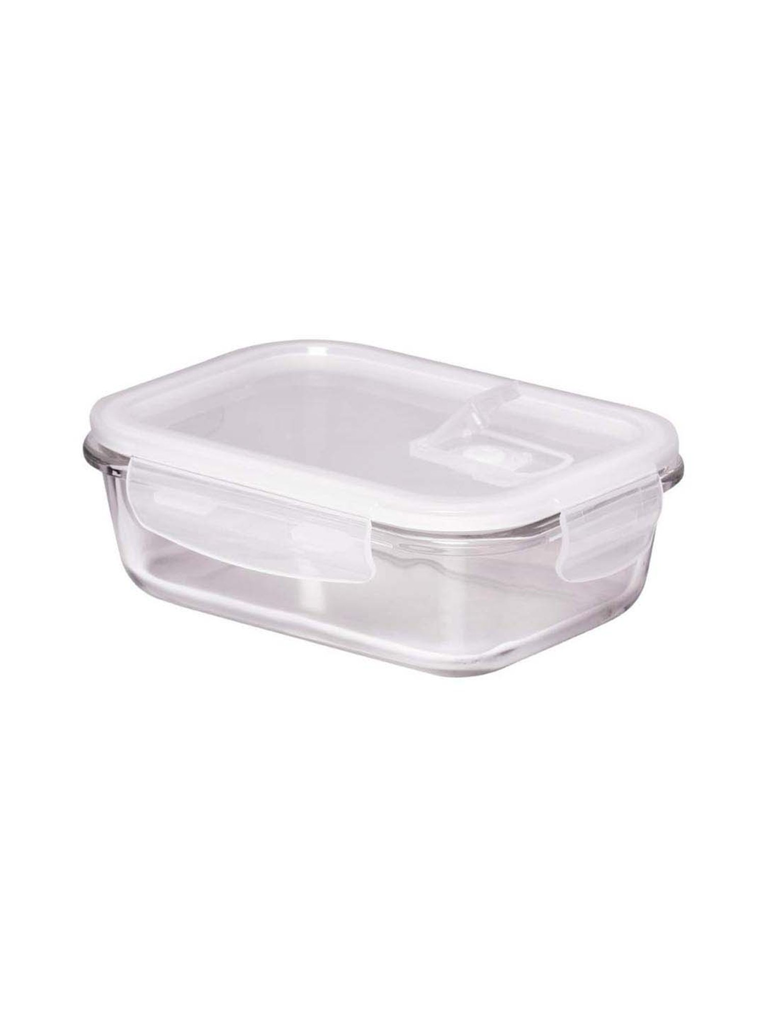 Femora Transparent Borosilicate Glass Containers with Lid (1500 ml) - Set of 3