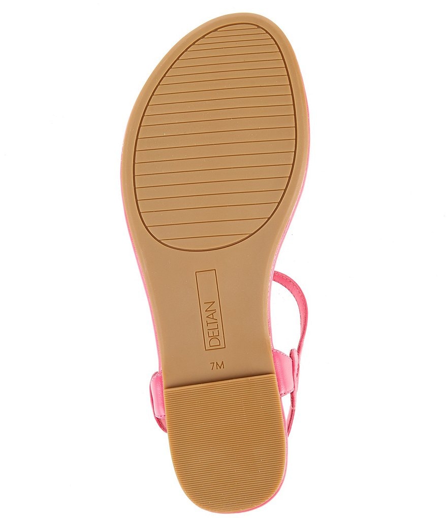 Deltan Olive Leather Thong Sandals