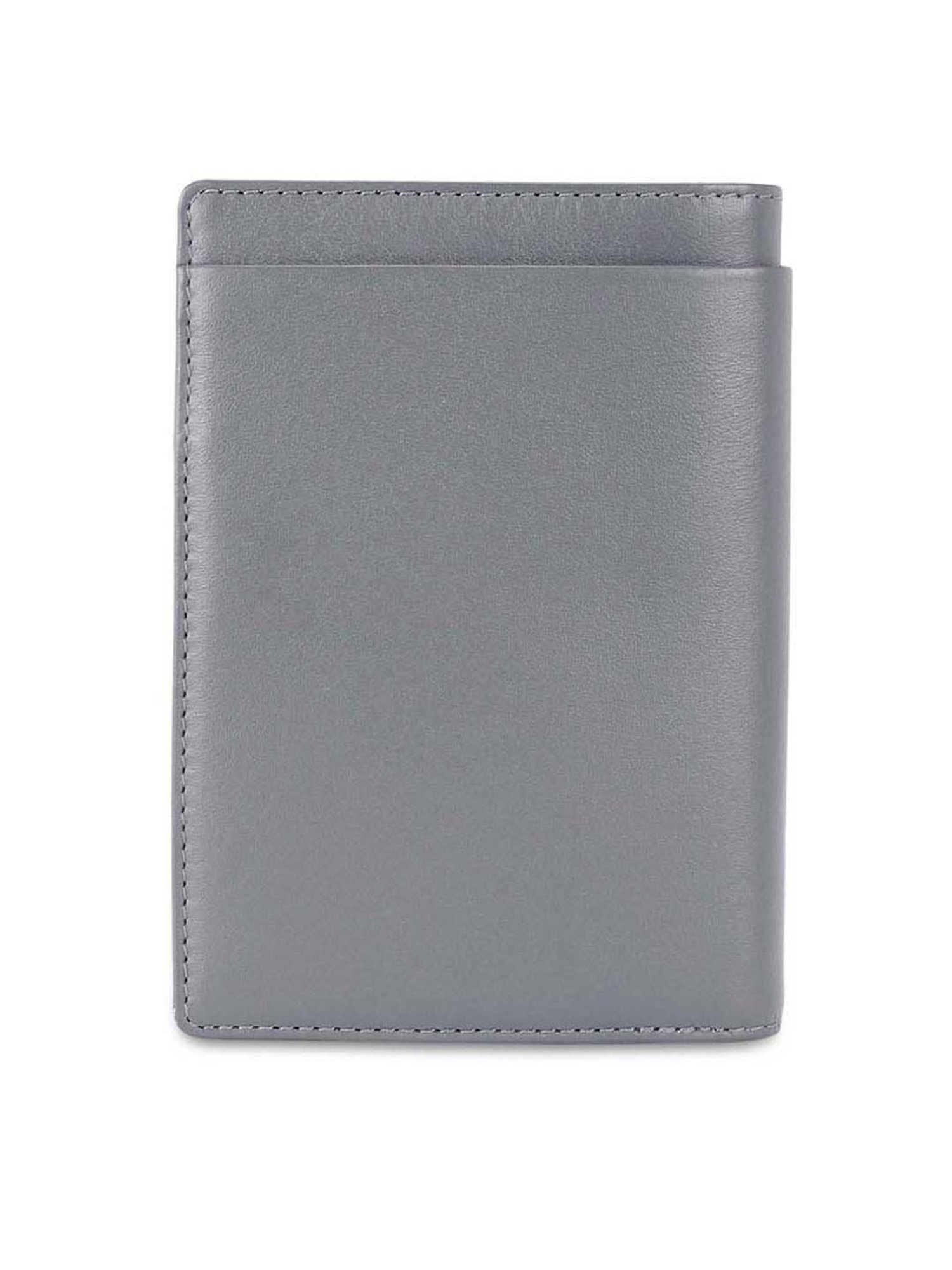 Tommy Hilfiger Drammen Grey Formal Leather Bi-Fold Wallet for Men