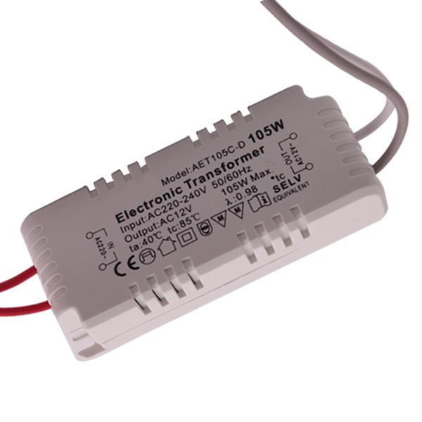 105W Driver Power Supply Electronic Transformer for G4/G5.3 Halogen Light Bulb