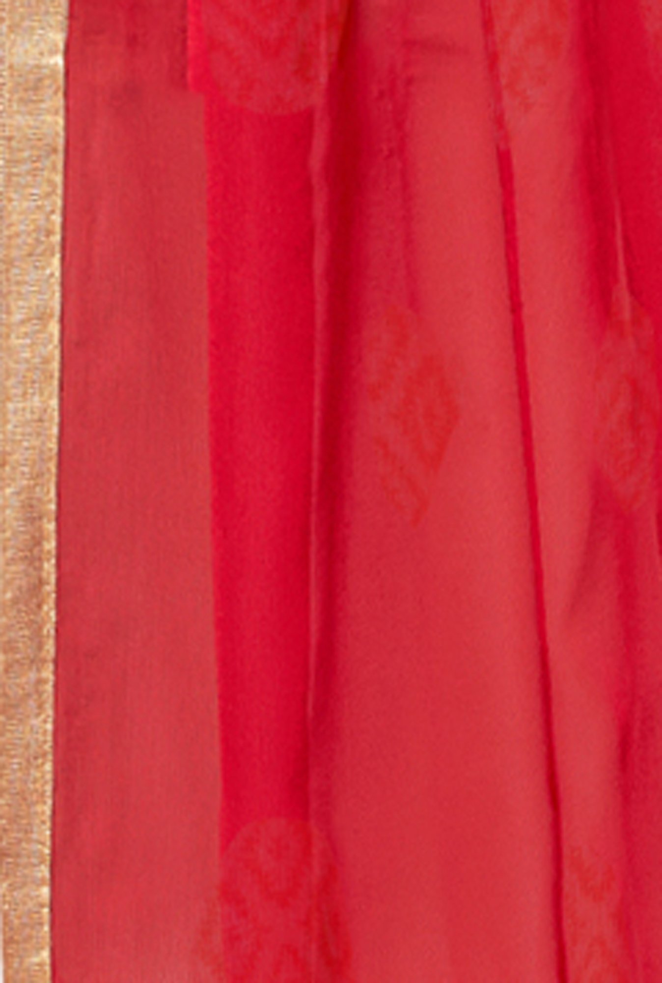 Saree Mall Beige & Coral Printed Cotton Dress Material