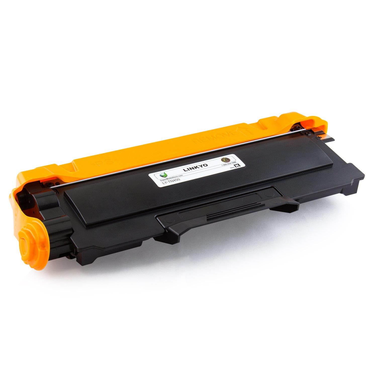 LINKYO Compatible Toner Cartridge Replacement for Brother TN450 TN-450 TN420 (Black, High Yield)