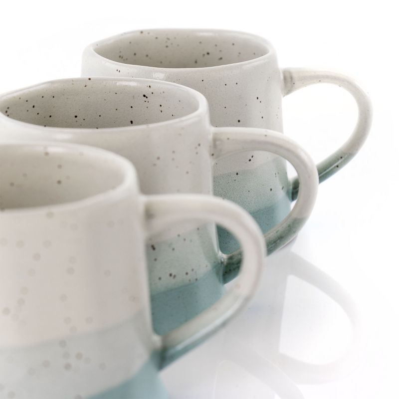 Meritage Charles River 6 Piece 21 Ounce Stoneware Cup Set in Blue