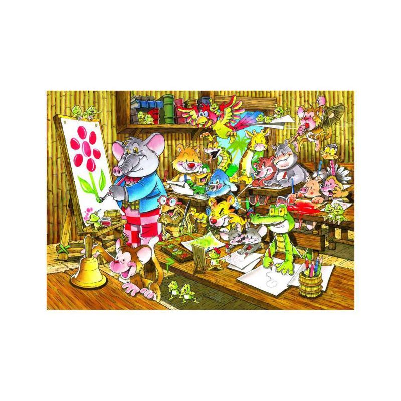 Wuundentoy Gold Edition: Jungle Classroom Kids' Jigsaw Puzzle - 100pc
