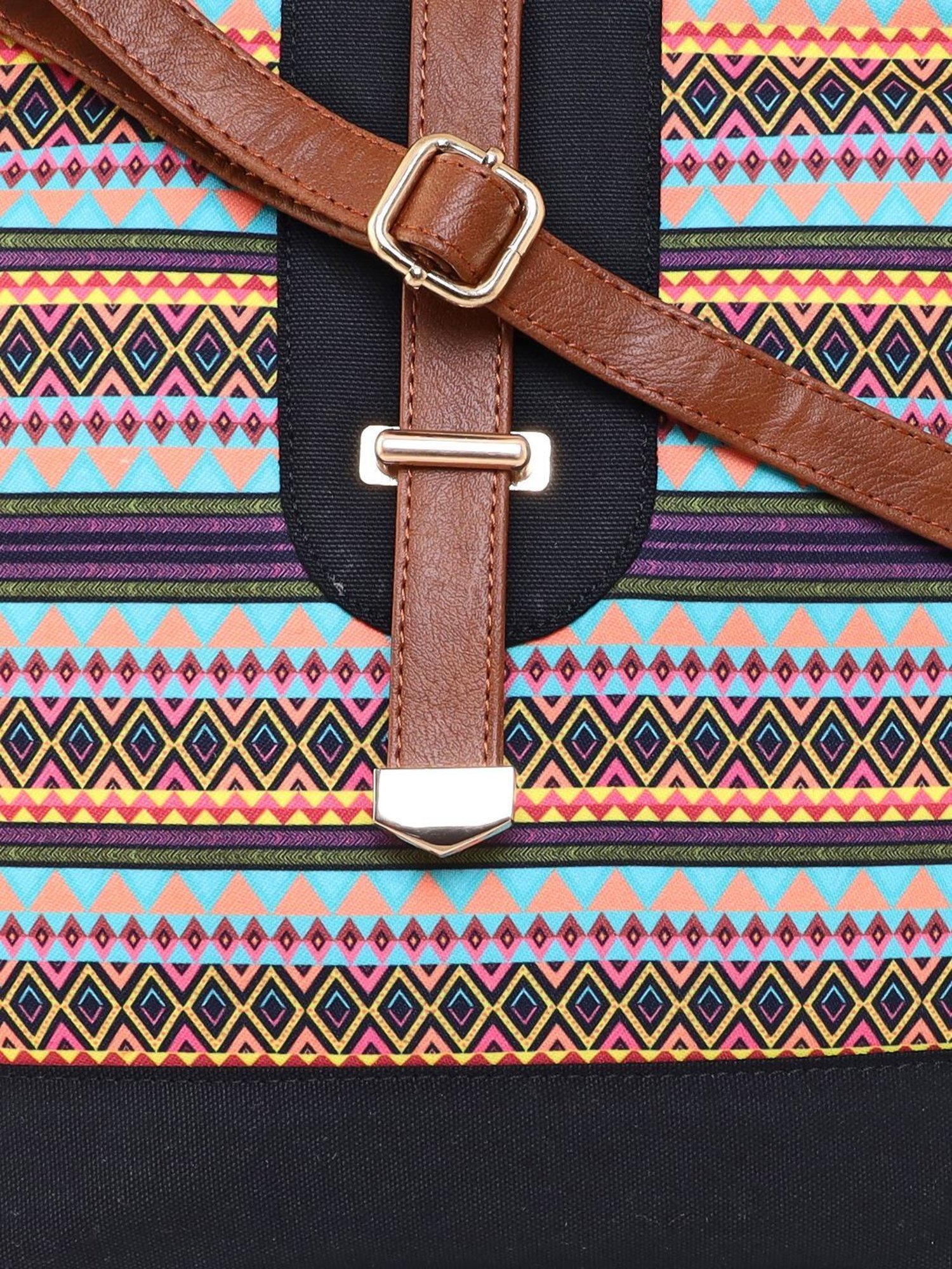 Sabhyata Multicolor Printed Medium Cross Body Bag