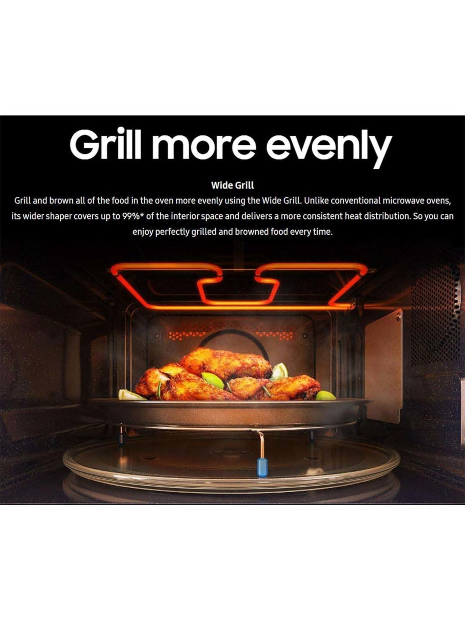 Samsung 32 L Convection Microwave Oven (MC32B7382QD/TL, Clean Navy)