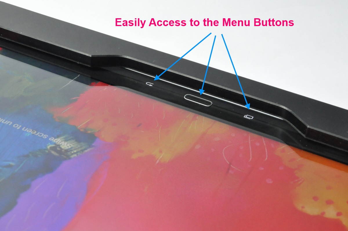 Samsung Galaxy Tab Pro 12.2 & Note Pro 12.2 Black Acrylic Desktop Stand for Store Display, Show Display, Kiosk, POS