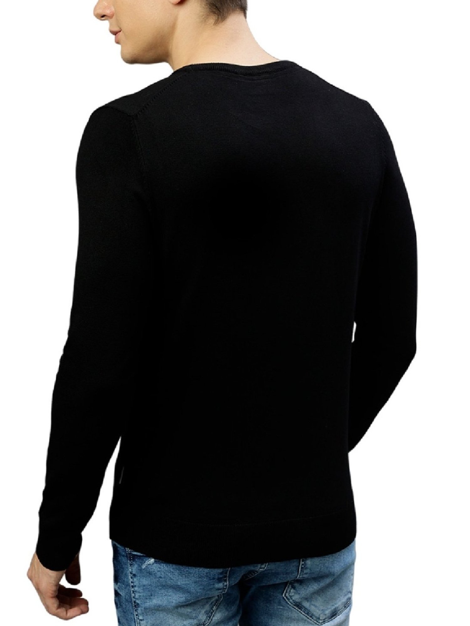 Lindbergh Black Slim Fit Sweaters