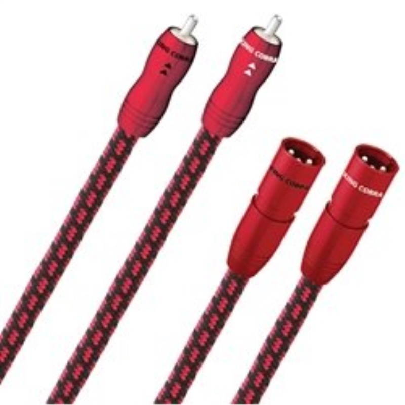 AudioQuest Kingcobra audio cable - RCA plugs 1m 3.28 feet stereo pair