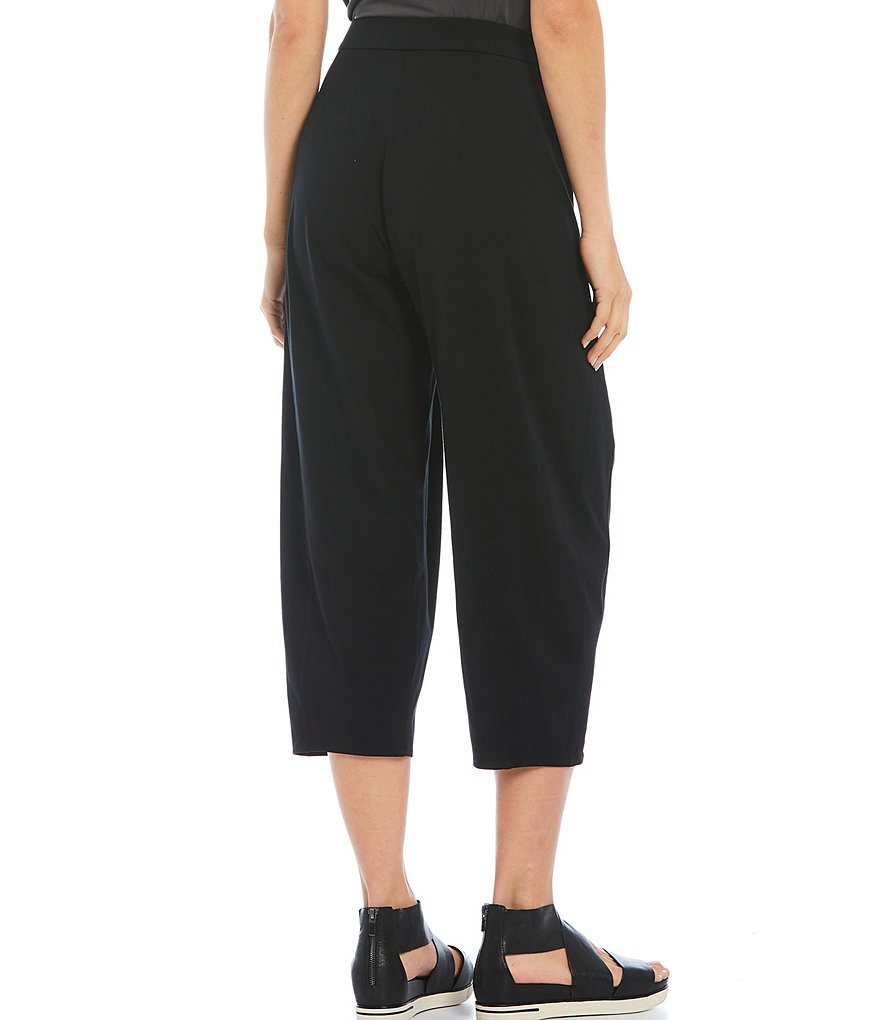 Eileen Fisher Organic Cotton Stretch Jersey Cropped Coordinating Lantern Pants