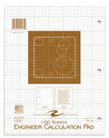 Roaring Spring Paper Products 95182 Engineering Pad - 24 Per Case