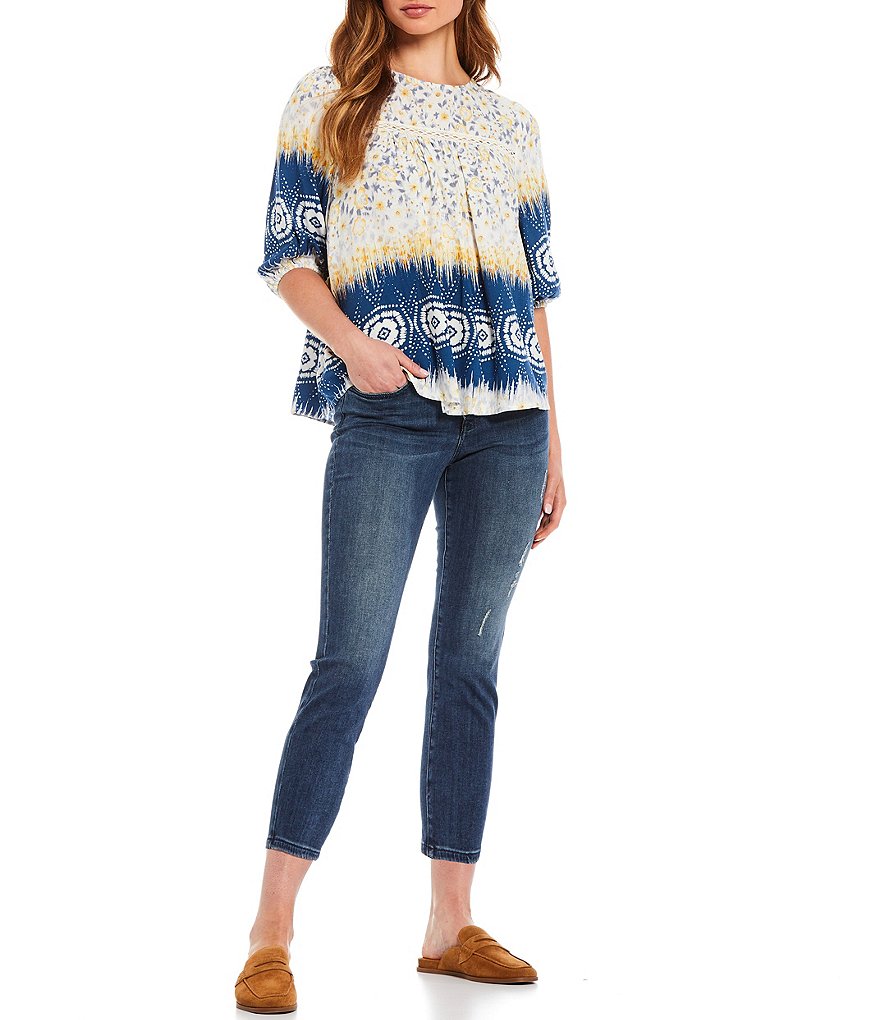 NYDJ Petite Size Sheri Slim Ankle Stretch Denim Jeans