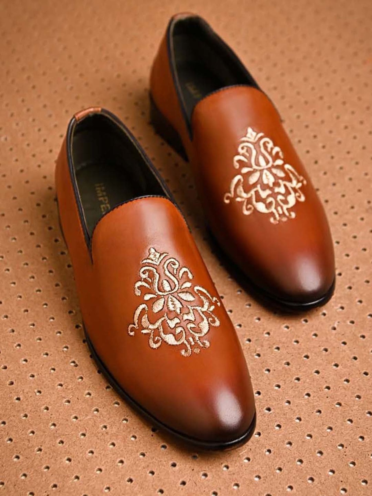 Imperio by Regal Men's Tan Casual Loafers