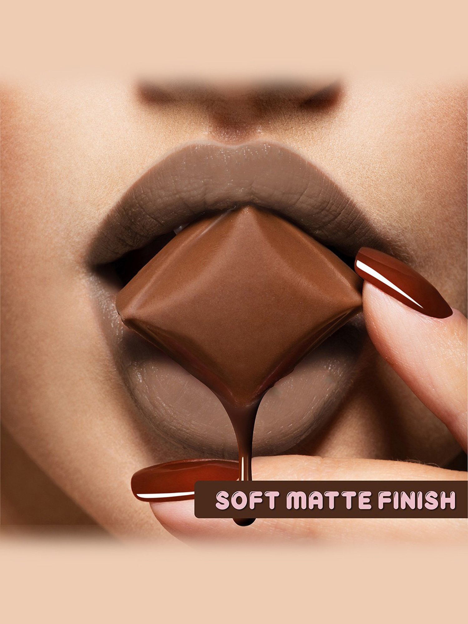 Blue Heaven Cookie & Crush Chocolate-Flavored Matte Lipstick Pudding Time - 3.4 gm