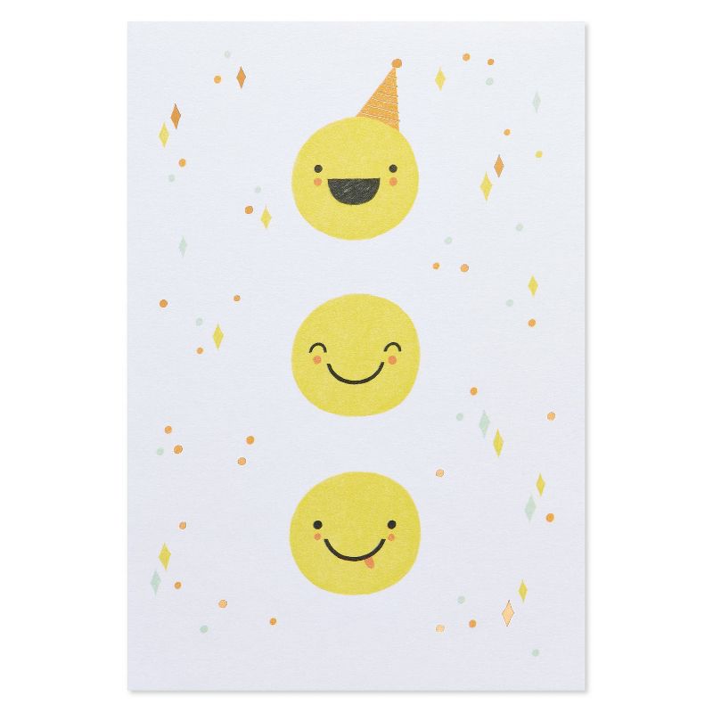 Birthday Card Smiley Faces