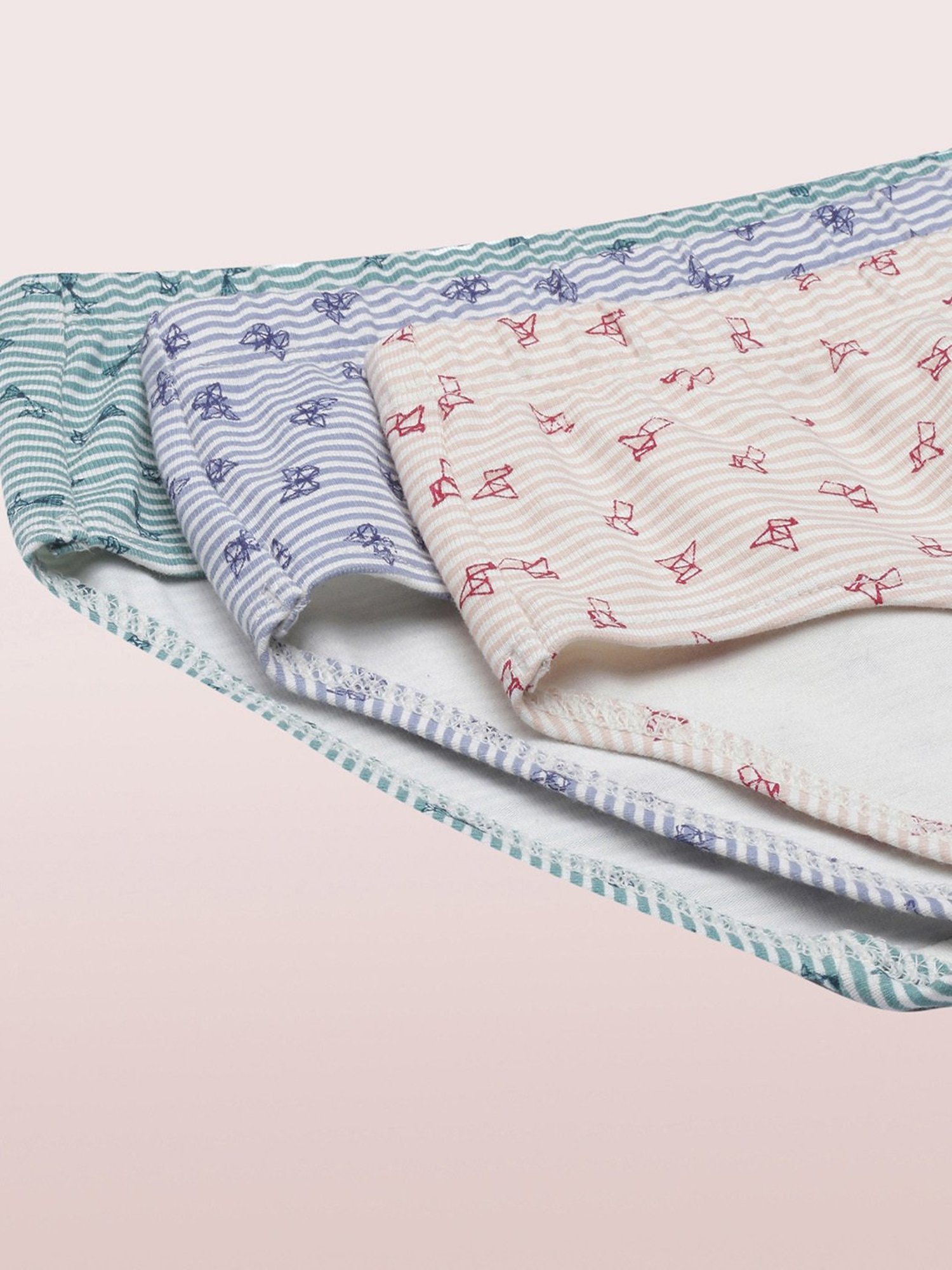 Enamor Multicolor Printed Hipster Panty Set - Pack of 3