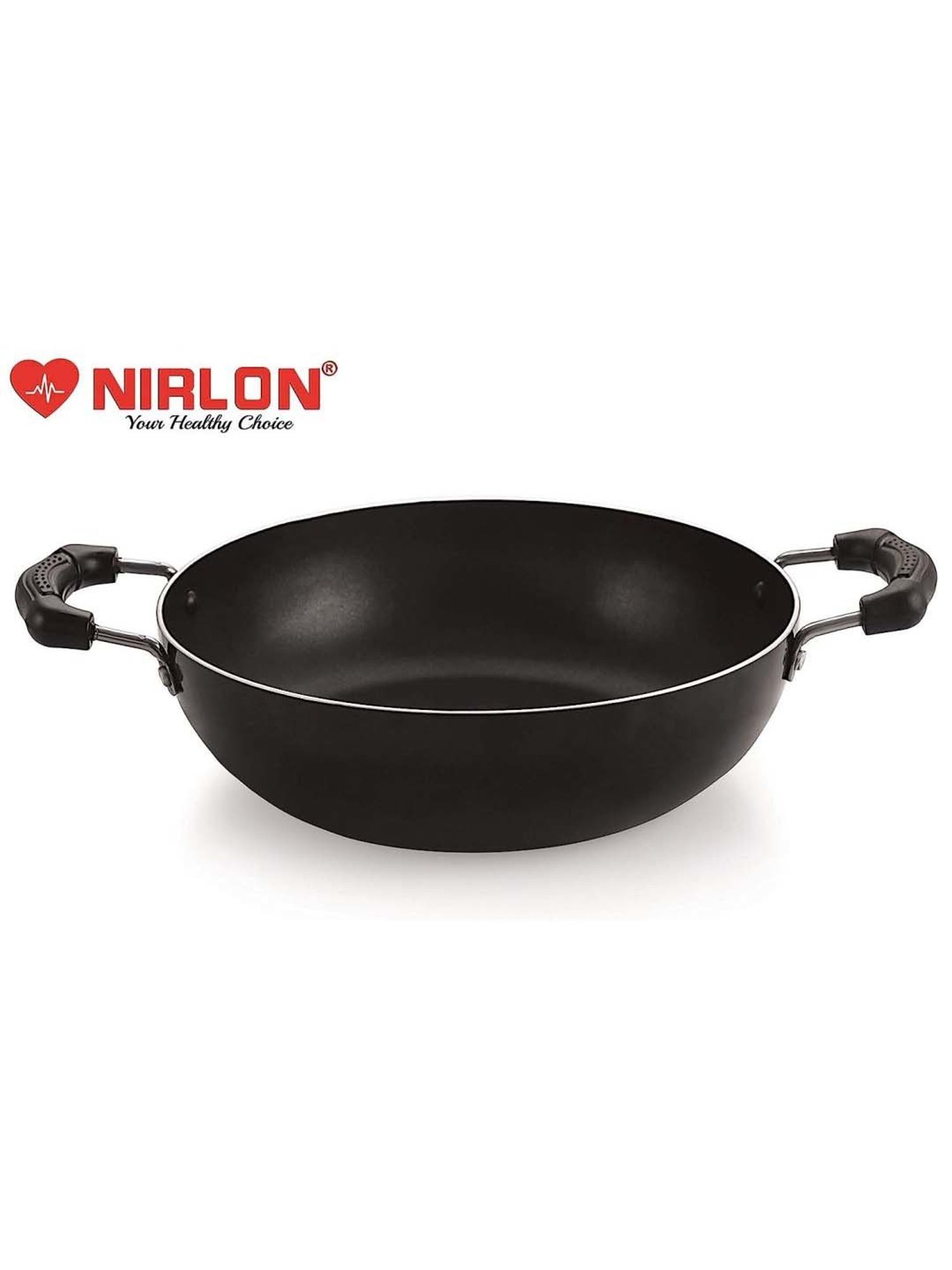 ALLO Silver Stainless Steel Induction Friendly Triply Kadhai (3 L)