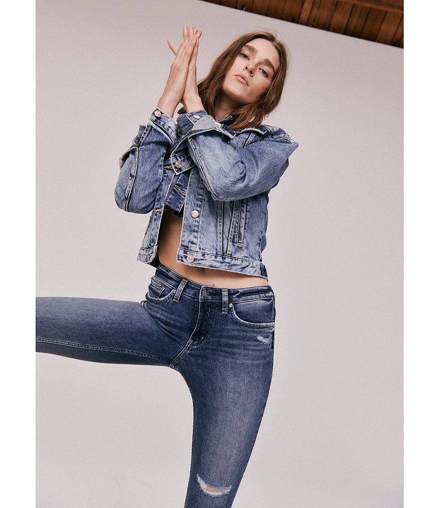 Celebrity Pink Destructed Mom Jeans