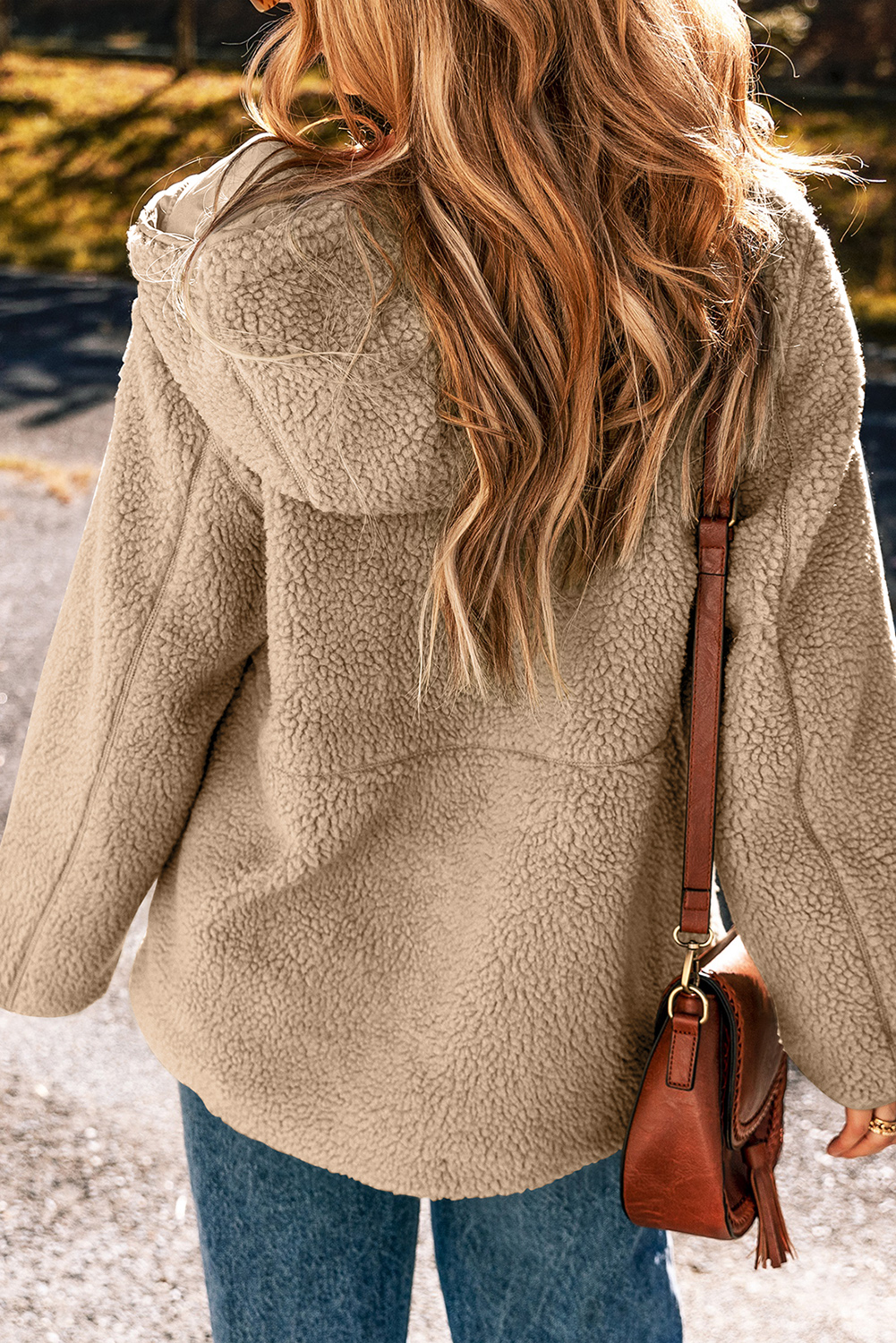 Brown Plaid Button Up Long Sleeve Flannel Shacket