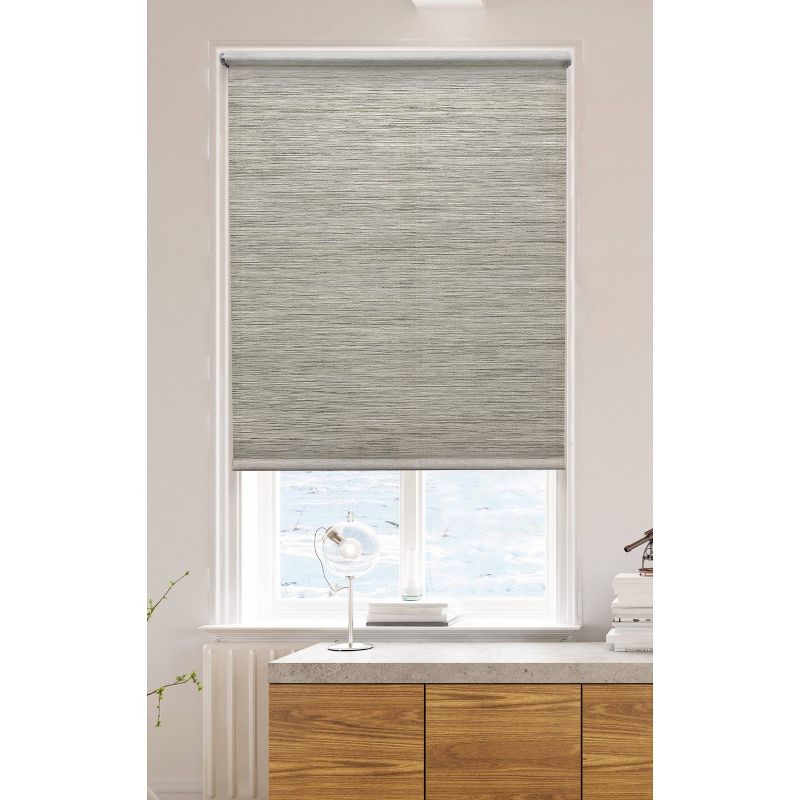 54" x72" Light Filtering Natural Roller Shade Gray - Lumi