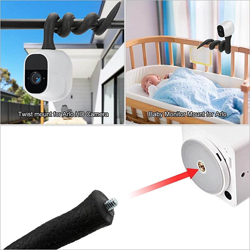 Flexible Mount for GoProTwistable Stand for GoPro and Sport Cameras Black