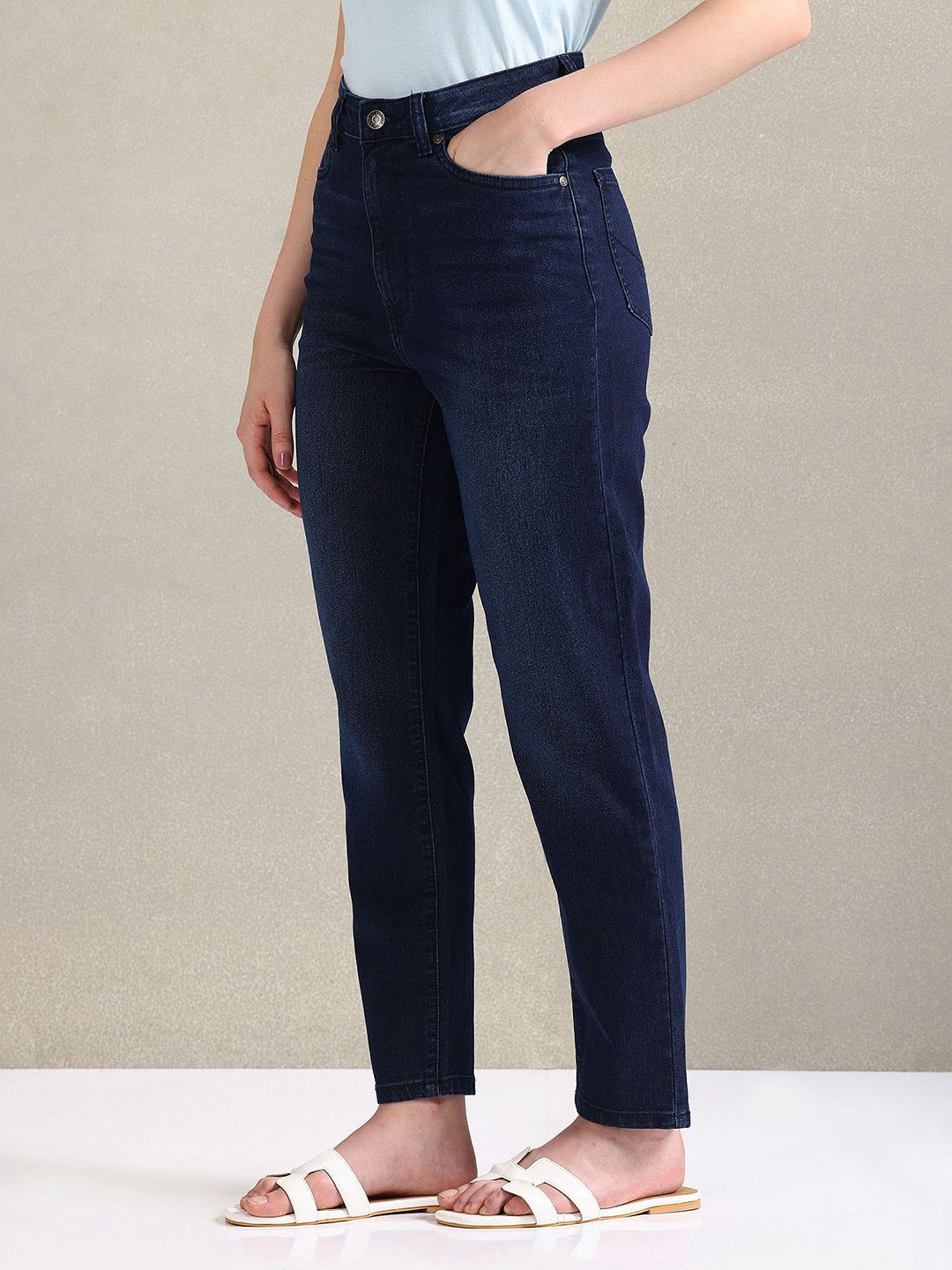 U.S. Polo Assn. Blue Relaxed Fit High Rise Jeans