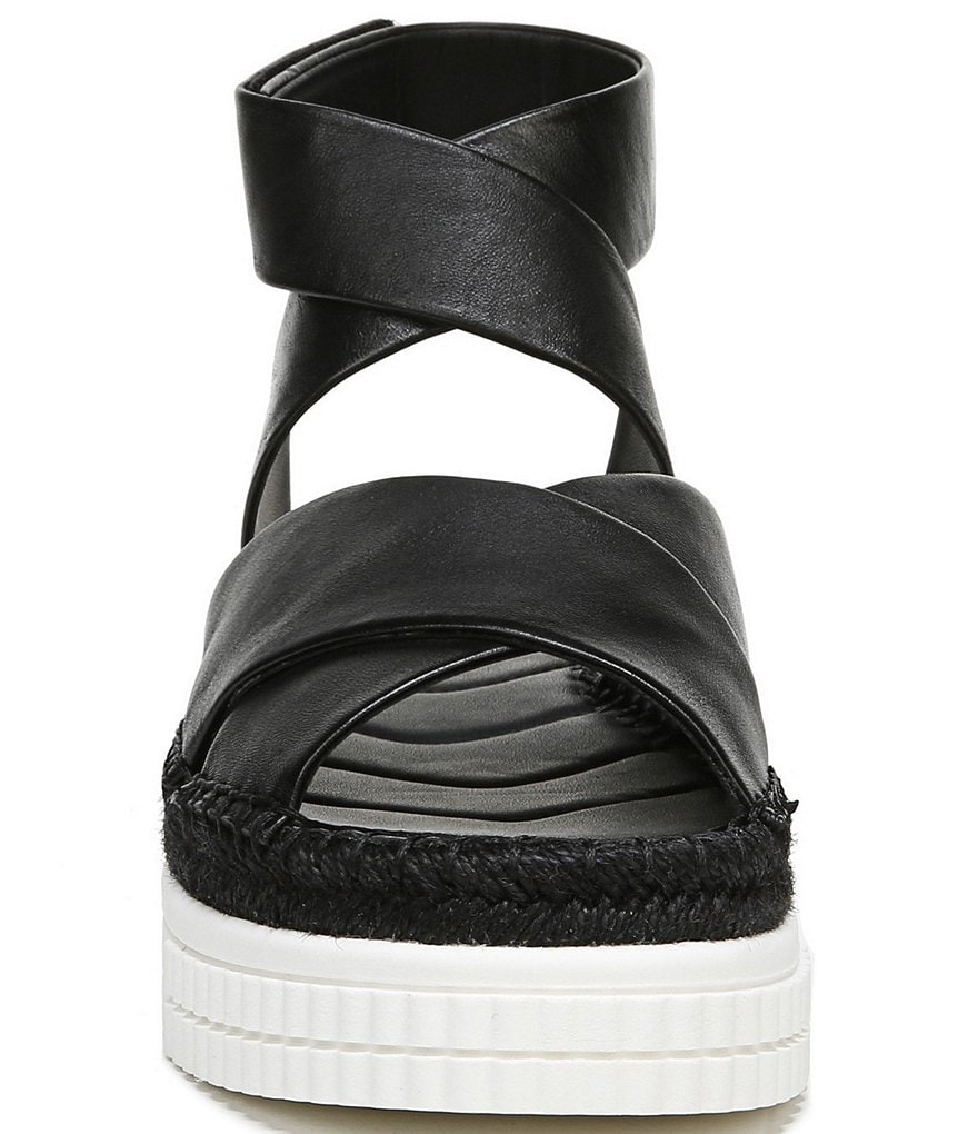Franco Sarto Brock Leather Platform Espadrilles