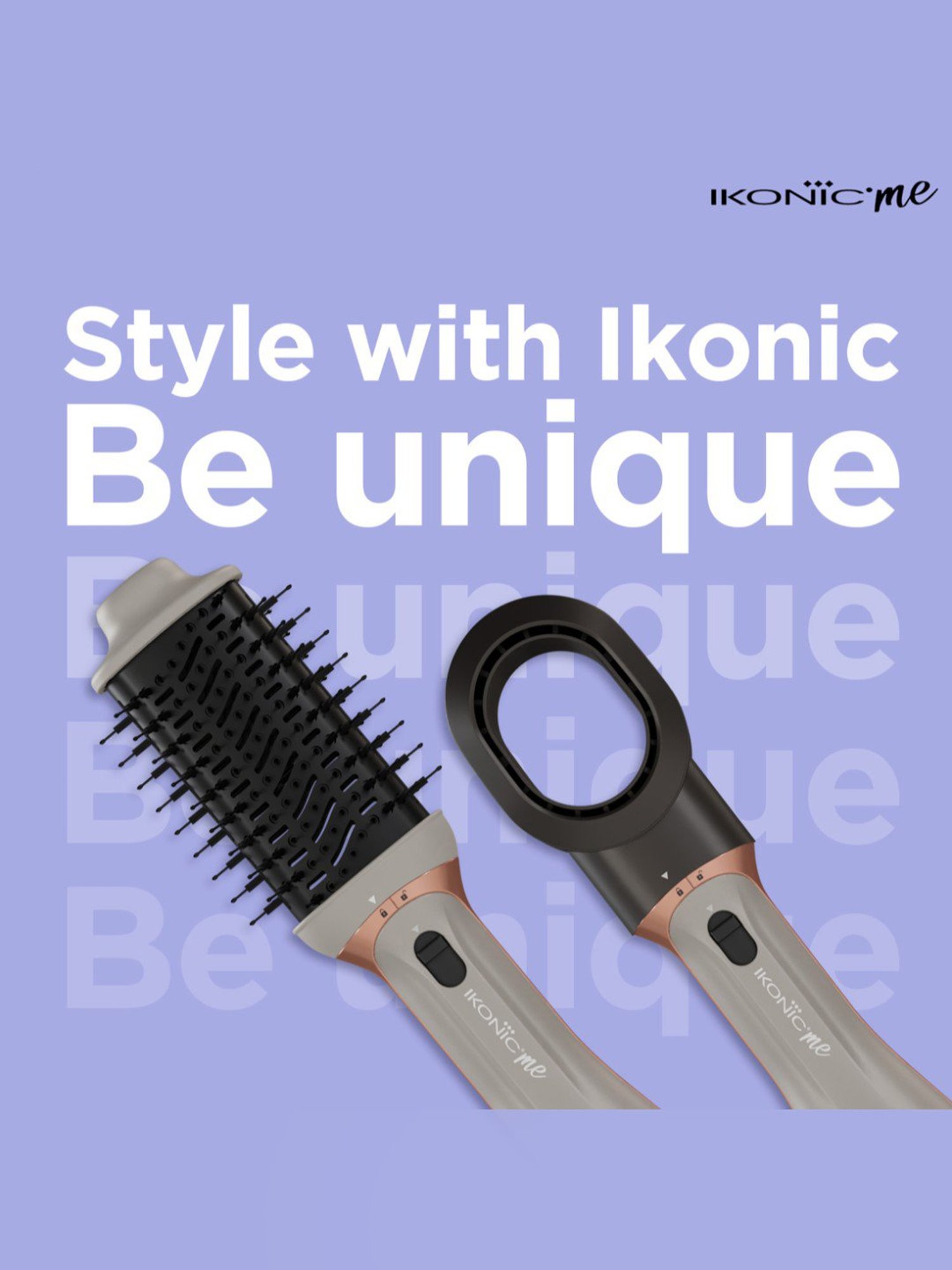 Ikonic Me 3 In 1 Express Styler - Grey & Black